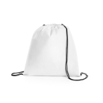 Mochilas personalizadas baratas non-woven 80 g/m2 con cuerdas Downtown color blanco