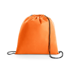 Mochilas personalizadas baratas non-woven 80 g/m2 con cuerdas Downtown color naranja