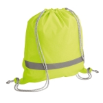 Mochilas de cuerdas con elementos reflectantes NightShift color amarillo