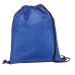 Mochila saco de poliéster 210D con esquinas reforzadas Midtown color azul real primera vista