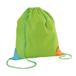 Mochila saco personalizada para niño non-woven 80g/m2 KidsTrend color verde claro