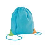Mochila saco personalizada para niño non-woven 80g/m2 KidsTrend color azul claro