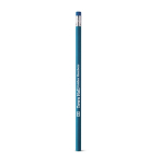 Lápiz publicitario con personalización a todo color color azul claro imagen con logo