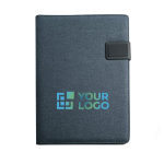 Portafolios con logotipo para empresas con bloc y placa de goma A4 Grid vista principal