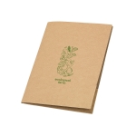 Carpeta portafolios promocional de cartón 400g/m2 A4 Eco Basic color natural imagen con logo