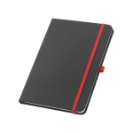 Libretas personalizadas con gomas de colores A5 hojas a rayas ColorMatch color rojo