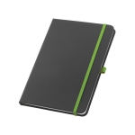 Libretas personalizadas con gomas de colores A5 hojas a rayas ColorMatch color verde claro