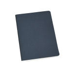 Cuaderno personalizado barato de cartón A5 hojas a rayas Journal Color color azul