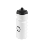 Bidones personalizados baratos de plástico sin BPA 530ml Grip color negro imagen con logo