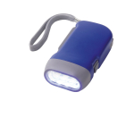 Linterna dinamo para publicidad de 3 luces LED Presslight color azul