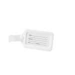 Identificador de maletas barato para publicidad y promoción Postmark color blanco