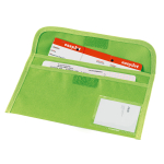 Porta documentos de viaje personalizado con logo Colors color verde claro tercera vista