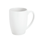 Taza de cerámica blanca con diseño a la moda 350ml Crescent Plus Economy color blanco