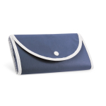 Bolsa plegable de non-woven con asas para el transporte 80 g/m2 color azul