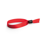 Pulsera para eventos de raso suave y brillante con cierre de seguridad