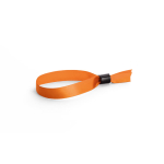 Pulsera para eventos de raso suave y brillante con cierre de seguridad
