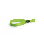Pulsera para eventos de raso suave y brillante con cierre de seguridad