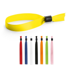 Pulsera para eventos de raso suave y brillante con cierre de seguridad varios colores