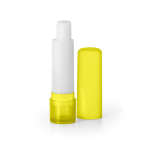 Cacao para labios personalizado barato FPS 15 color amarillo tercera vista