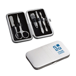 Set exclusivo de manicura en blanco de polipiel con 5 piezas Blancbox vista principal