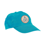 Gorras personalizadas baratas para niños con cierre velcro Kidscolor color azul claro imagen con logo