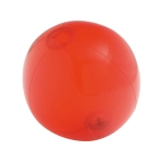 Pelota de playa personalizada transparente de colores Mini color rojo