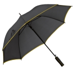 Elegante paraguas automático negro con reborde a color Ø104 Rainstorm color amarillo