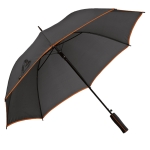 Elegante paraguas automático negro con reborde a color Ø104 Rainstorm color naranja