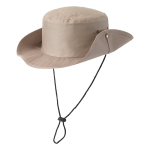 Sombrero de poliéster tipo safari con orificios de ventilación color beige