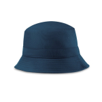 Gorro estilo bob en tipo lienzo de algodón y poliéster 220 g/m2 color azul
