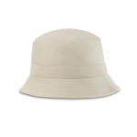 Gorro estilo bob en tipo lienzo de algodón y poliéster 220 g/m2 color beige