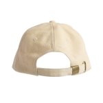 Gorra personalizado de algodón peinado con hebilla de metal Cottonclub color beige segunda vista