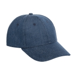 Gorra tejana y de poliéster con logotipo bordado o impreso Jeans color azul
