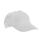 Gorra para publicidad barata de poliéster con velcro 160g/m2 Basic Style color blanco