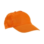 Gorra para publicidad barata de poliéster con velcro 160g/m2 Basic Style color naranja