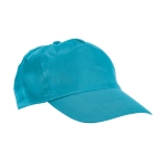 Gorra para publicidad barata de poliéster con velcro 160g/m2 Basic Style color azul claro