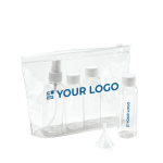 Neceser publicitario hermético de PVC con envases Frequentflyer vista principal