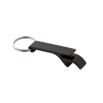 Llavero abridor personalizado barato de aluminio en color Aluhandle color negro