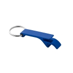 Llavero abridor personalizado barato de aluminio en color Aluhandle color azul