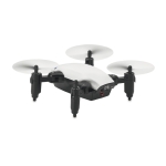 Dron plegable con cámara para regalar a clientes Pocketwing color blanco cuarta vista