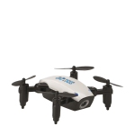 Dron plegable con cámara para regalar a clientes Pocketwing color blanco vista de impresión