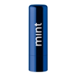 Bálsamo labial personalizado con envase efecto metálico FPS 15 UVStick color azul vista principal segunda vista