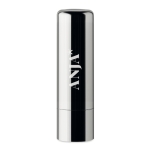 Bálsamo labial personalizado con envase efecto metálico FPS 15 UVStick color plateado brillante vista principal segunda vista