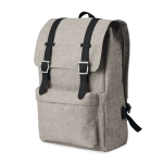 Mochila para portátil con puerto USB y correas decorativas 15'' San Francisco color gris