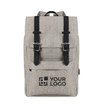 Mochila para portátil con puerto USB y correas decorativas 15'' San Francisco vista de impresión