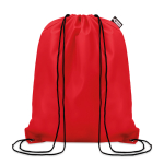 Mochila saco promocional de plástico reciclado Urban Recycled color rojo