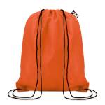Mochila saco promocional de plástico reciclado Urban Recycled color naranja