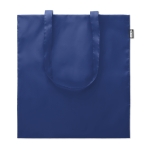 Bolsa reciclada con asas largas para la compra de RPET Convert color azul