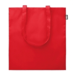 Bolsa reciclada con asas largas para la compra de RPET Convert color rojo