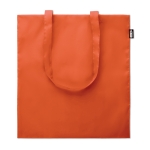 Bolsa reciclada con asas largas para la compra de RPET Convert color naranja